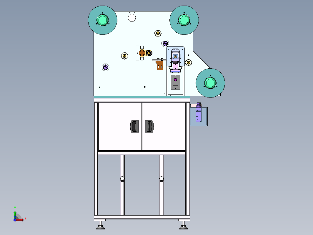 二维码料带废料剥离机（3D图档+BOM清单）