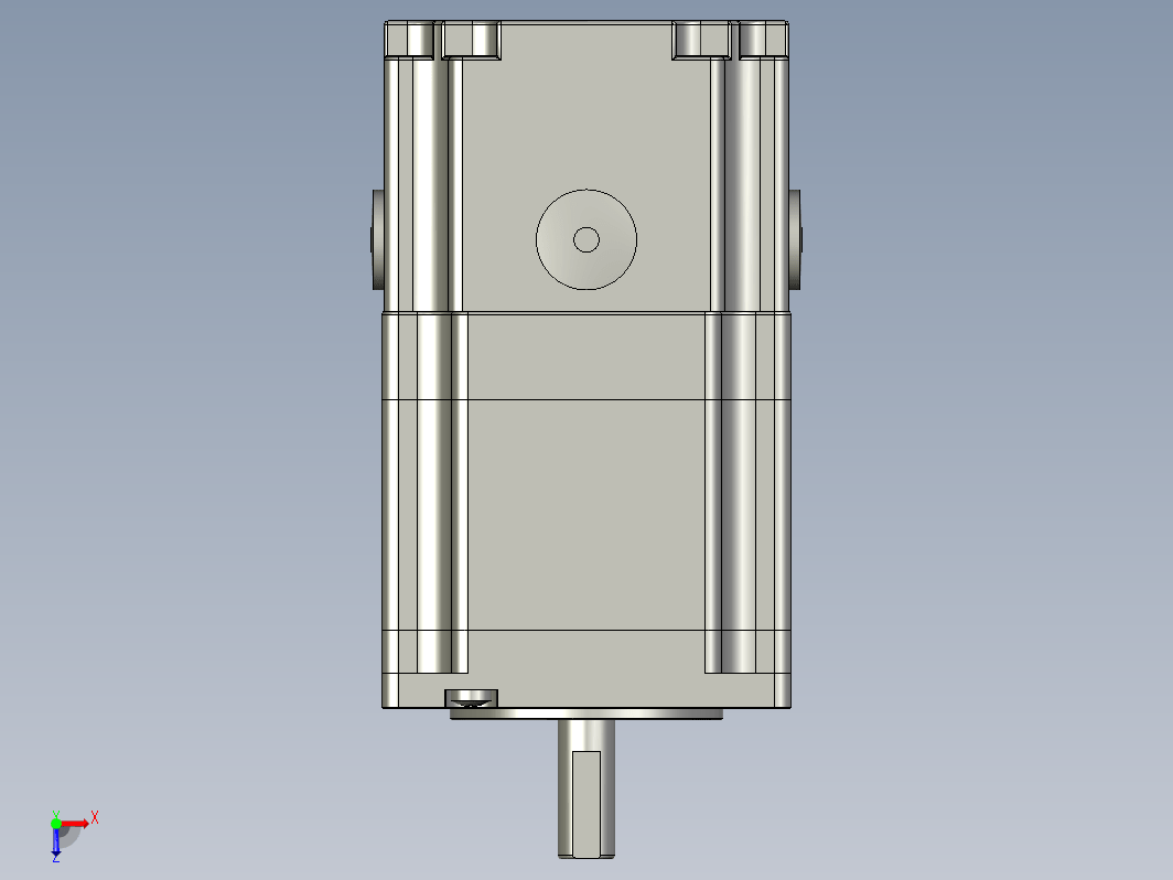 YK57HB56-04A-SC  57mm两相步进刹车电机（3D）