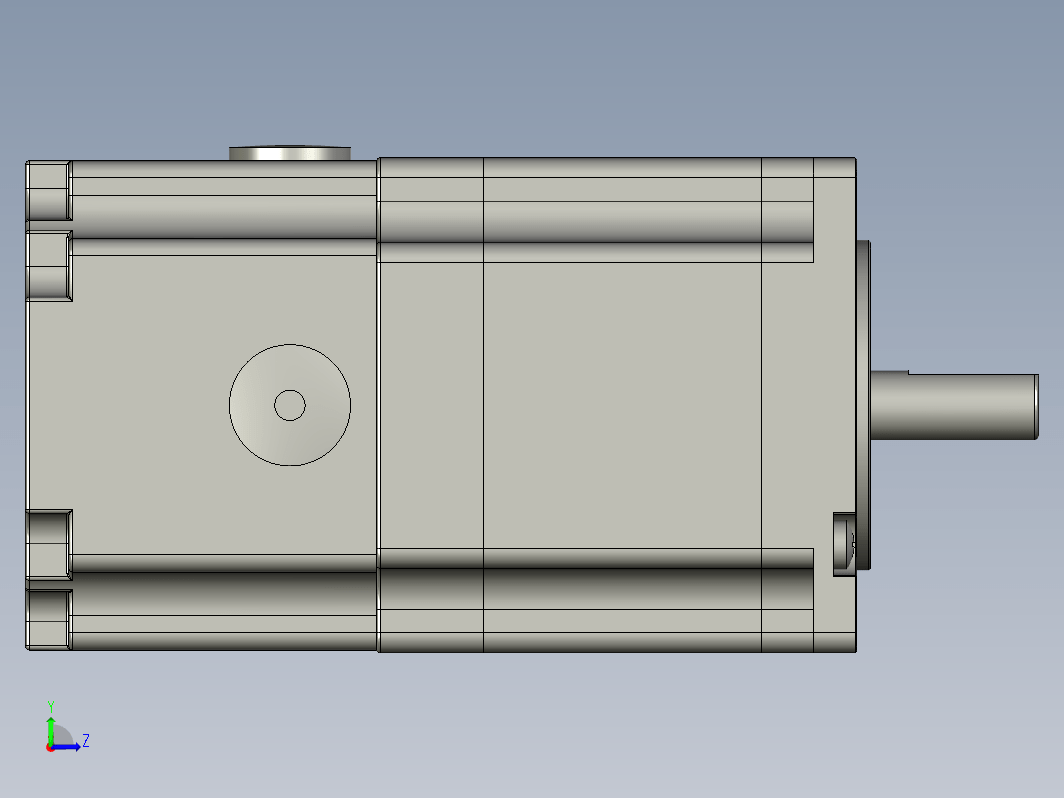 YK57HB56-04A-SC  57mm两相步进刹车电机（3D）