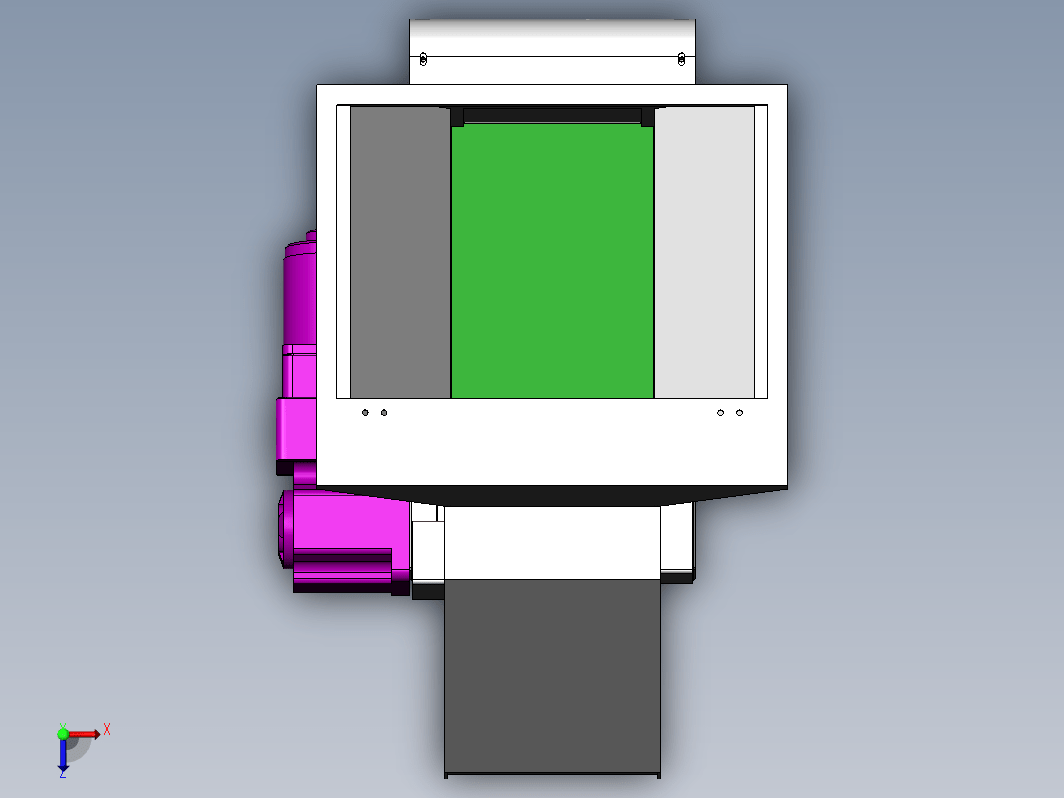 ZCK06系列物料电动补料仓3D SW零件图