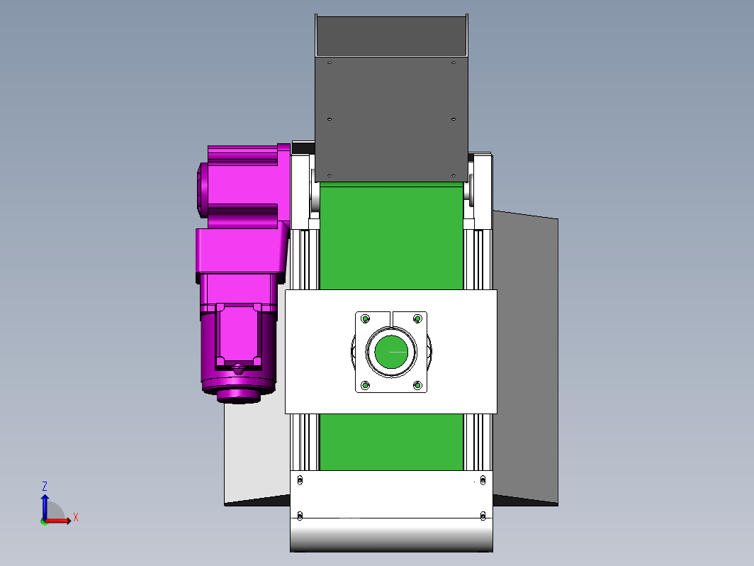 ZCK06系列物料电动补料仓3D SW零件图