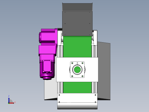ZCK06系列物料电动补料仓3D SW零件图缩略图