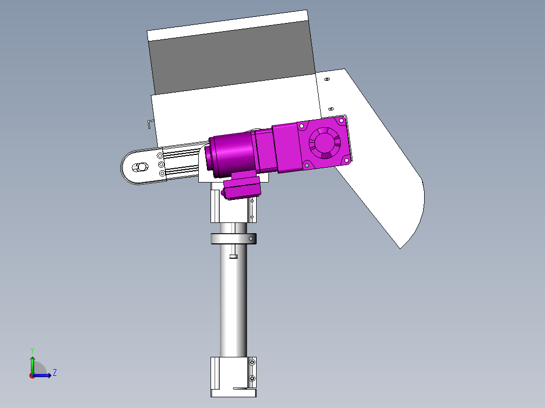 ZCK06系列物料电动补料仓3D SW零件图