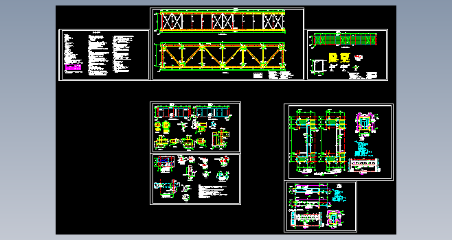 钢结构连廊图纸