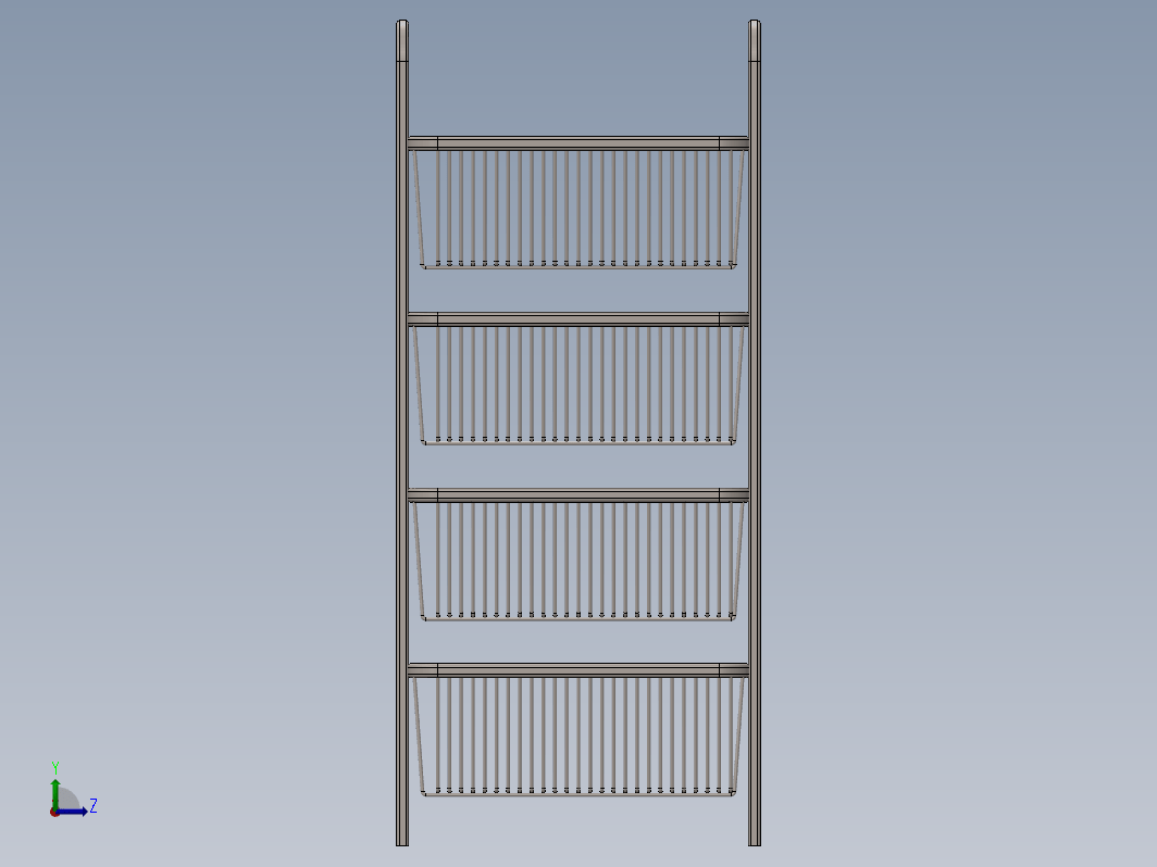 SOLIDWORKS 中的蔬菜架