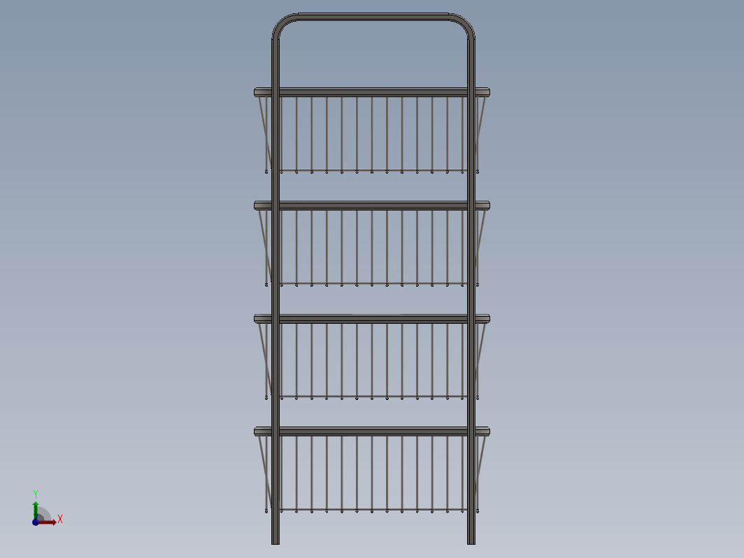 SOLIDWORKS 中的蔬菜架