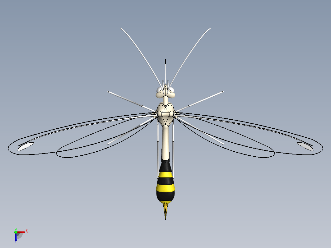 蚊子三维建模