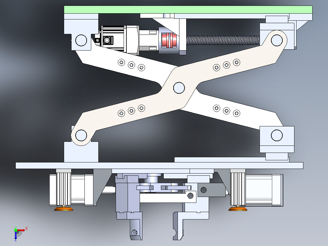 三爪夹具升降平台SW