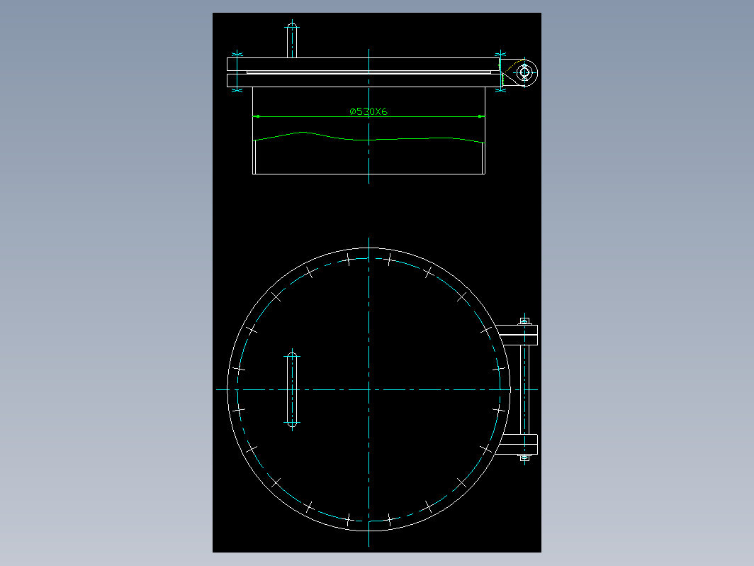 HG21516-95回转盖板式平焊法兰人孔 A-500-0.6