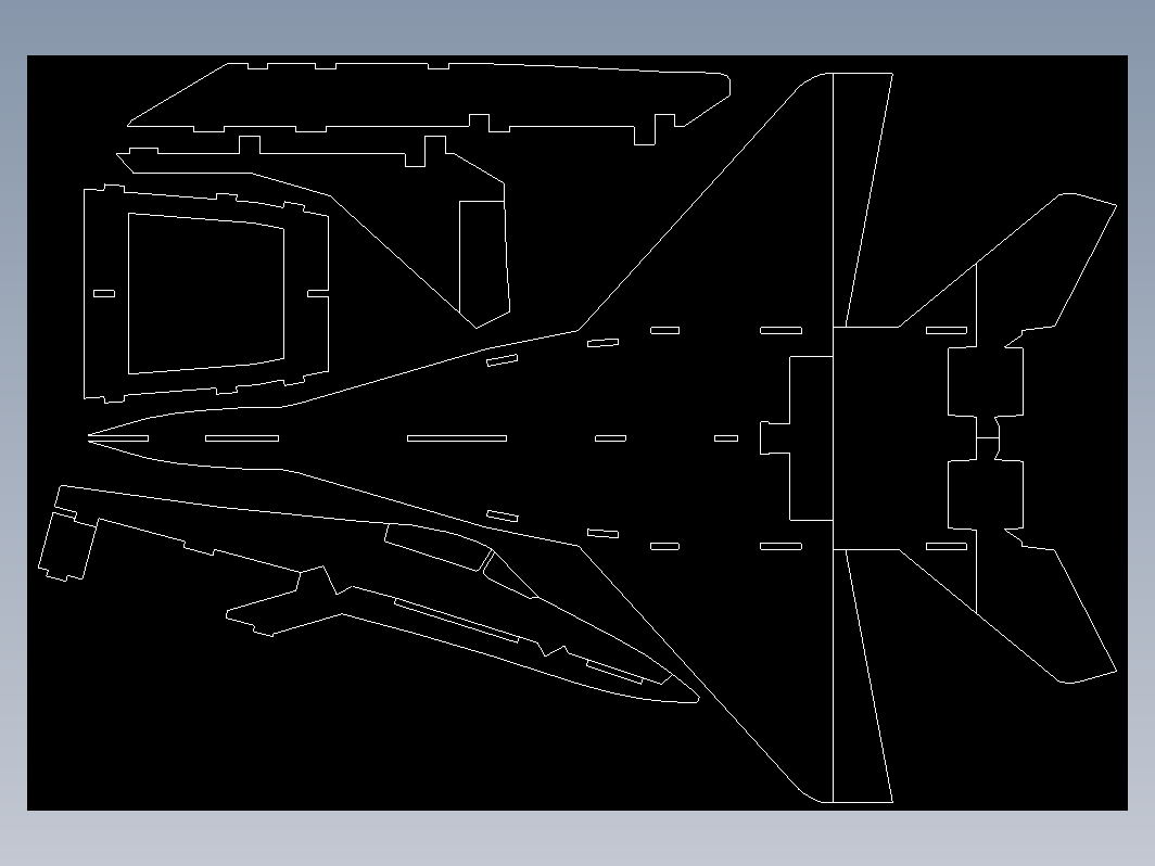 米格29 Mig-29航模制作图纸