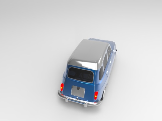 Renault-4l轿车外形设计