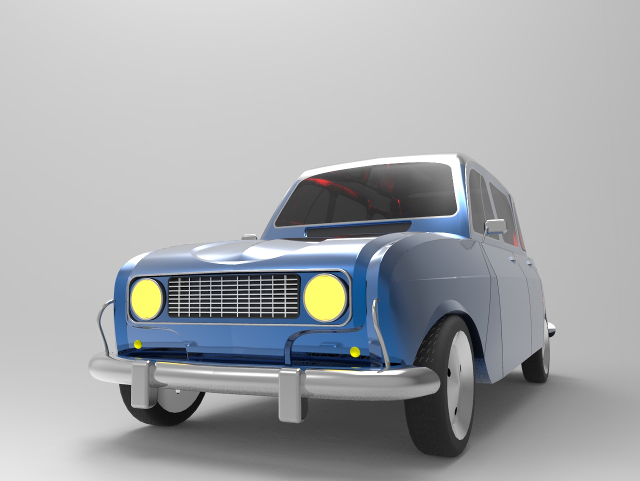 Renault-4l轿车外形设计