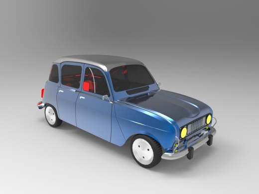 Renault-4l轿车外形设计缩略图