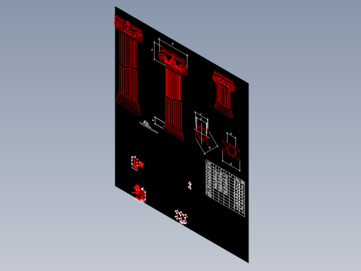 围墙栏杆施工图集-F0115缩略图