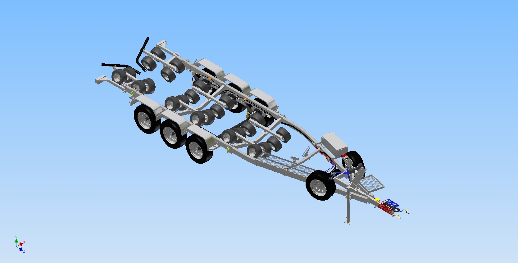 tri-axle船用拖车