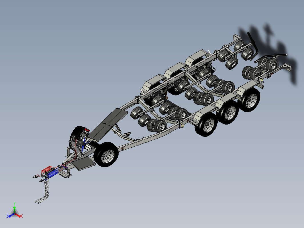 tri-axle船用拖车