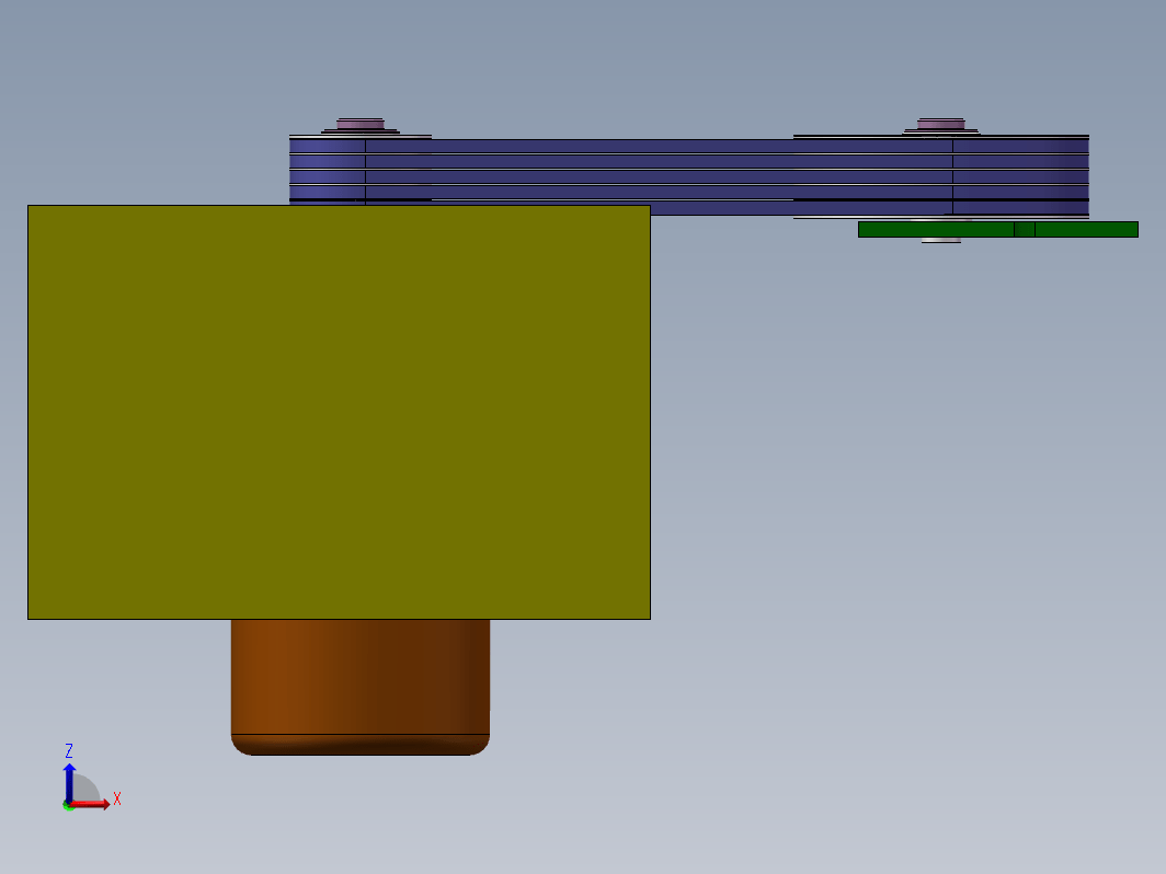 电动机驱动鼓风机的V带传动设计三维SW2013带参+CAD+说明书