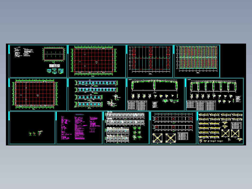 全套钢结构图纸317363