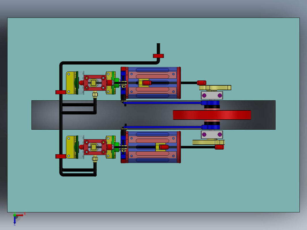 双缸蒸汽机结构 Twin Steam Engines