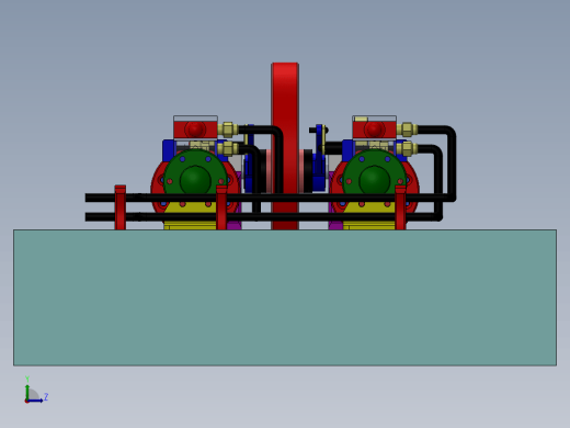 双缸蒸汽机结构 Twin Steam Engines缩略图