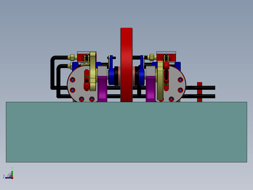 双缸蒸汽机结构 Twin Steam Engines