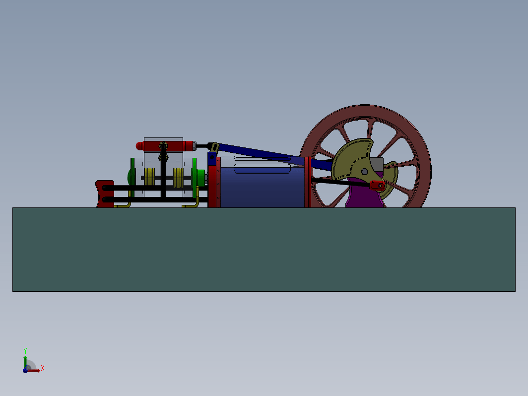 双缸蒸汽机结构 Twin Steam Engines