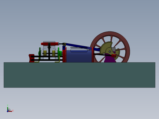 双缸蒸汽机结构 Twin Steam Engines缩略图