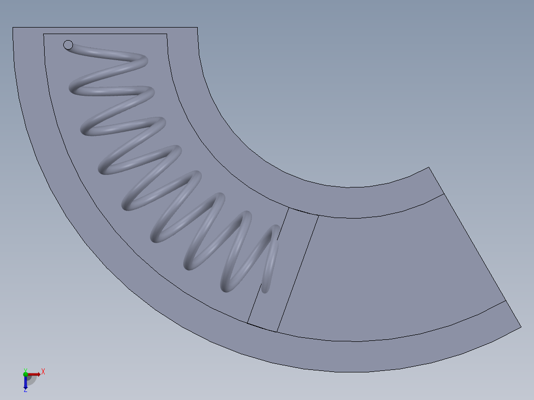 solidworks 中的弯曲动态弹簧