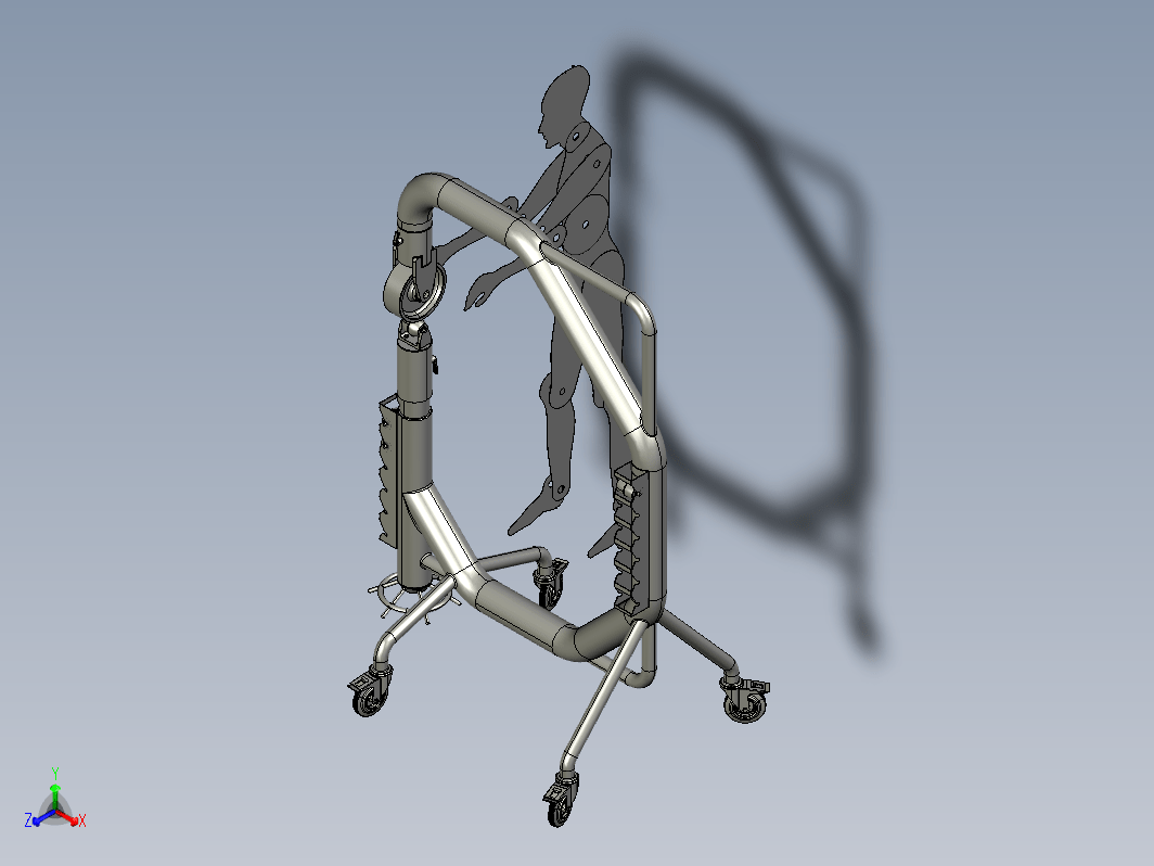 脚轮制造机3D模型