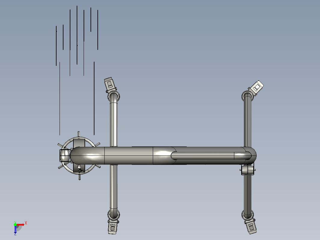 脚轮制造机3D模型