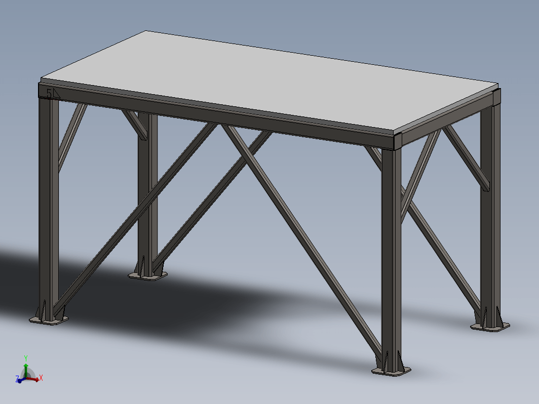 钢架工作台