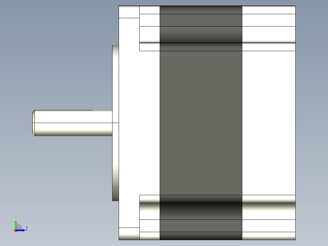 步进电机3D图57J1841-420-SX