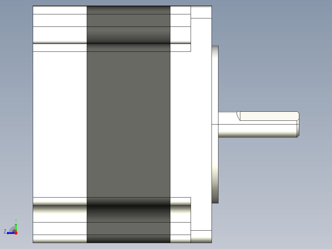 步进电机3D图57J1841-420-SX