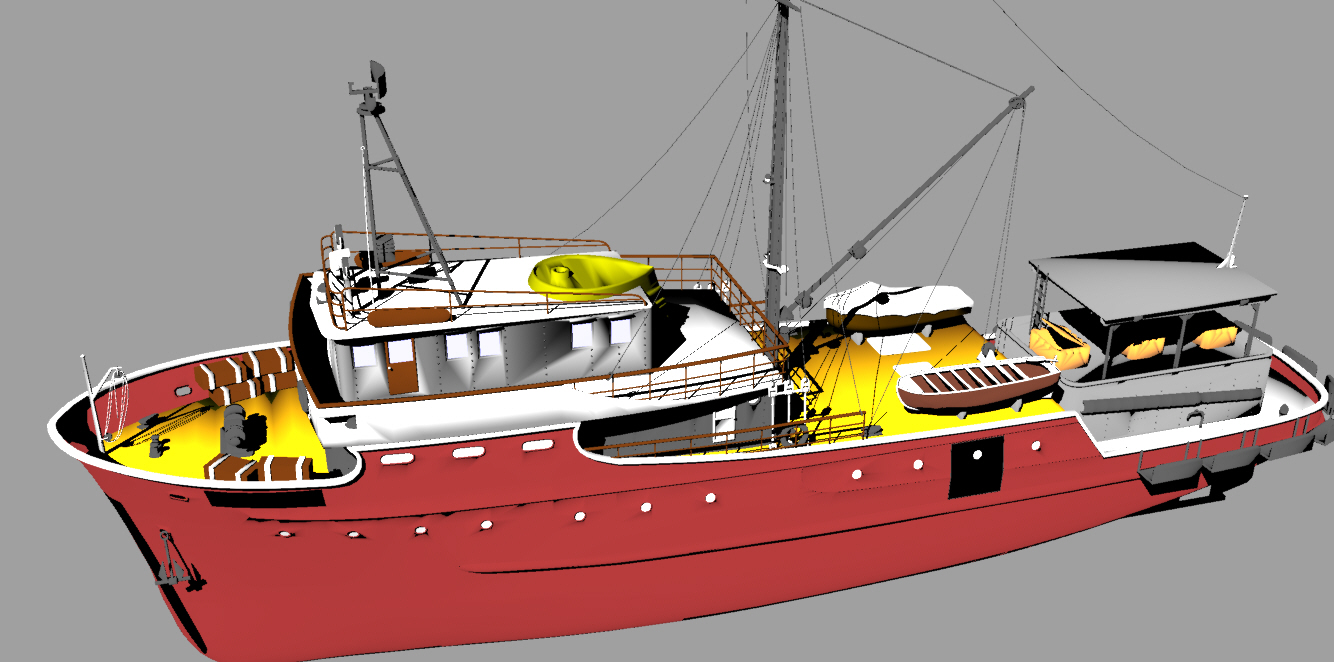 渔船3D图