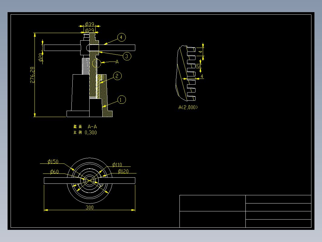 F0719-千斤顶cad装配图