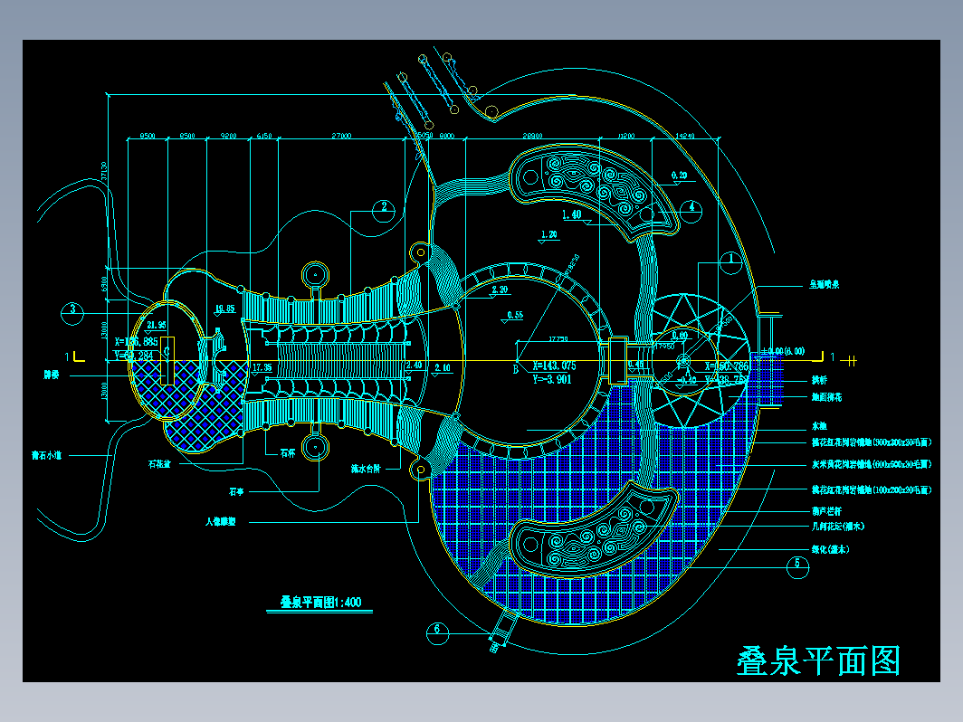 CAD施工图图集-19-跌水叠泉