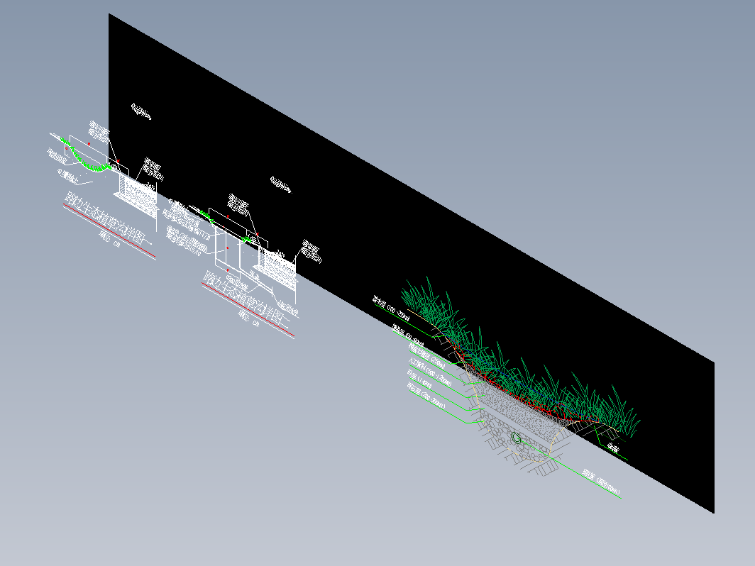 植草沟排水 雨水花园