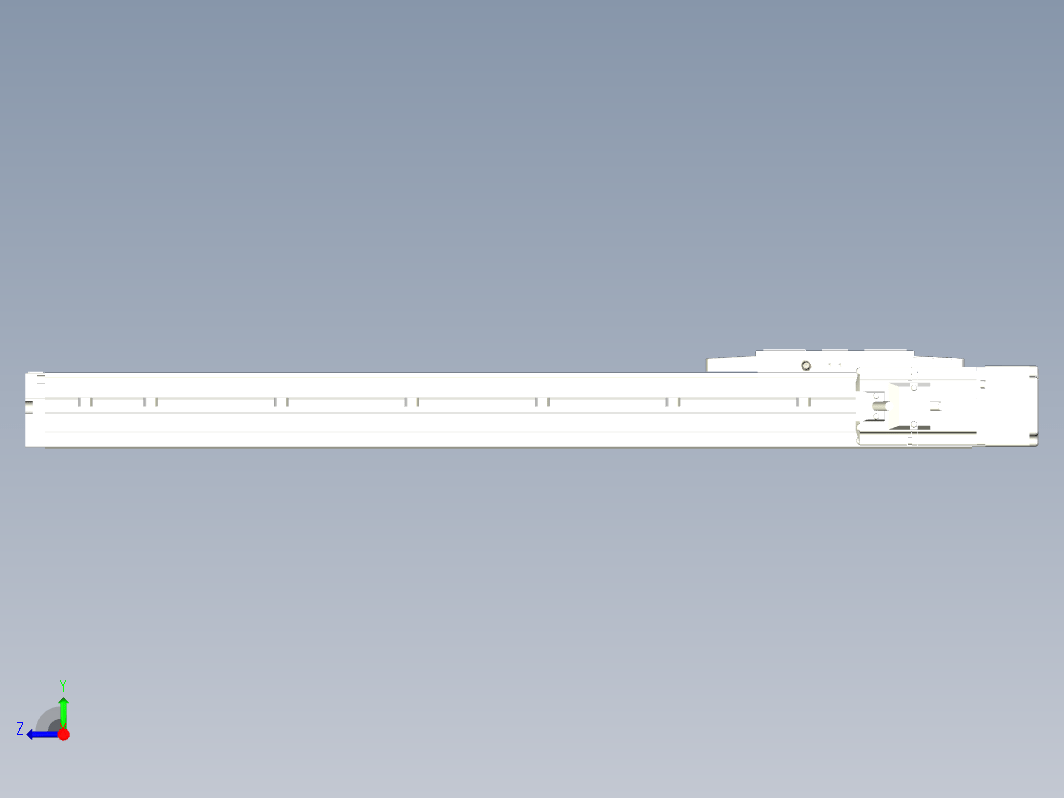 轨道内嵌式螺杆滑台KGH12-500-BR-400W-C4