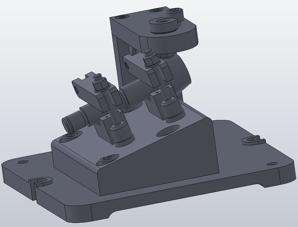 手柄轴钻M10螺纹底孔夹具设计及加工三维SW2010带参+CAD+说明