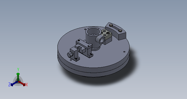 锥齿轮座车夹具设计图 SW+CAD