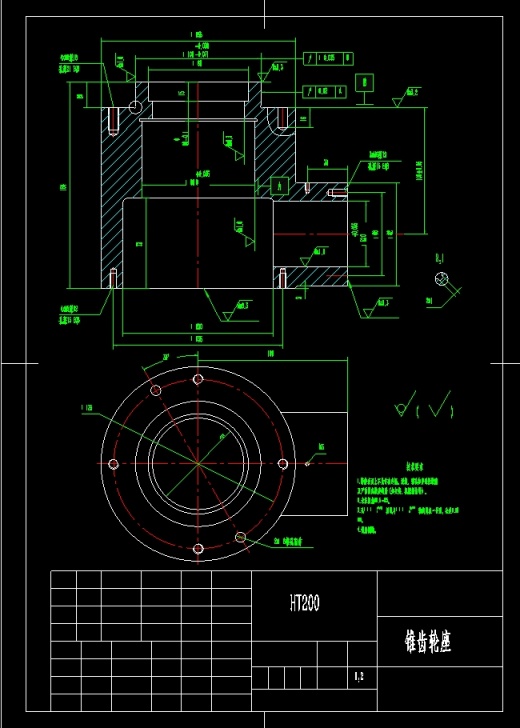 锥齿轮座车夹具设计图 SW+CAD缩略图