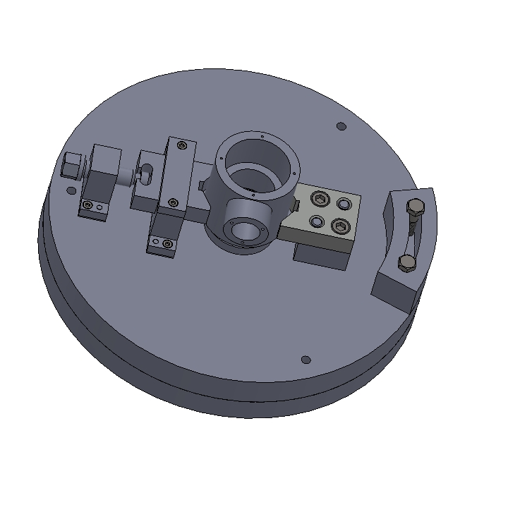 锥齿轮座车夹具设计图 SW+CAD