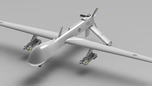 MQ-1捕食者无人侦察机图纸缩略图