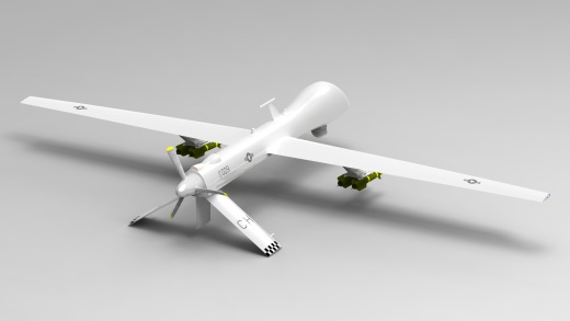 MQ-1捕食者无人侦察机图纸缩略图