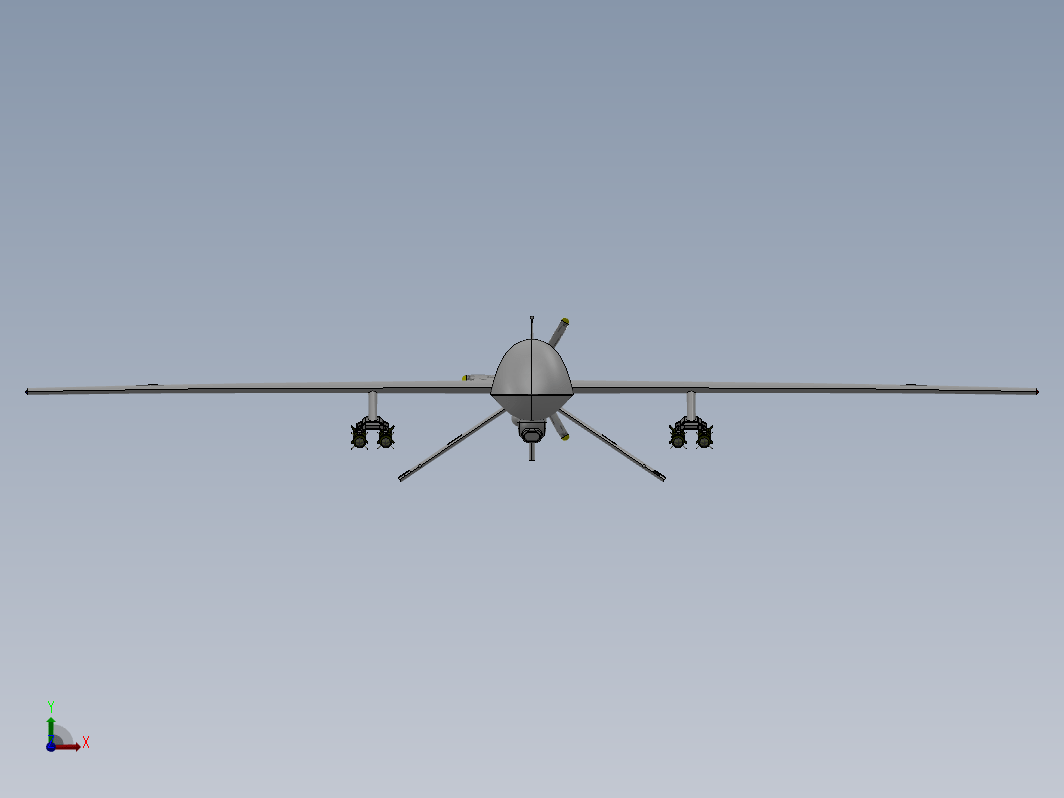 MQ-1捕食者无人侦察机图纸