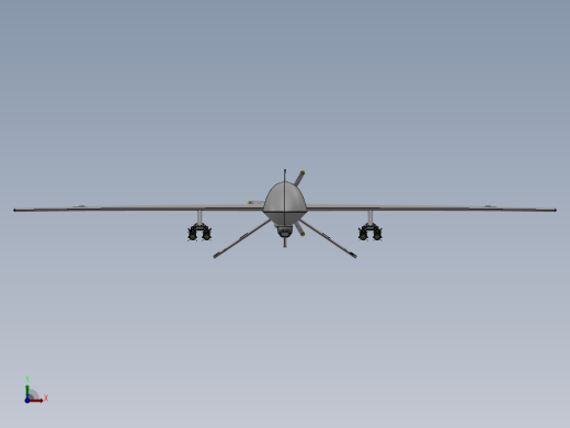 MQ-1捕食者无人侦察机图纸缩略图