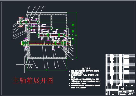 机床主传动变速系统设计【6CAD图+优秀论文 】