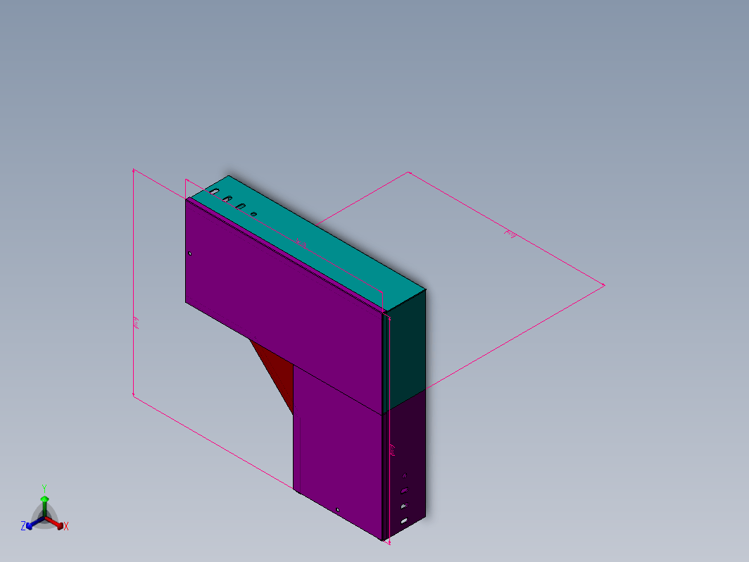 200X200水平弯通线槽桥架