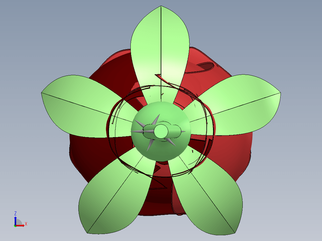 一只带刺的玫瑰花3D