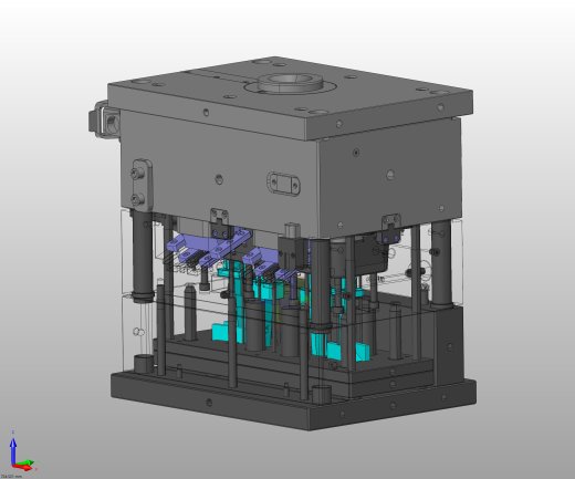 热流道模具 3D模型